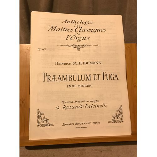 Scheidemann Praeludium Fuga R M Partition Orgue Anthologie Bornemann Falcinelli