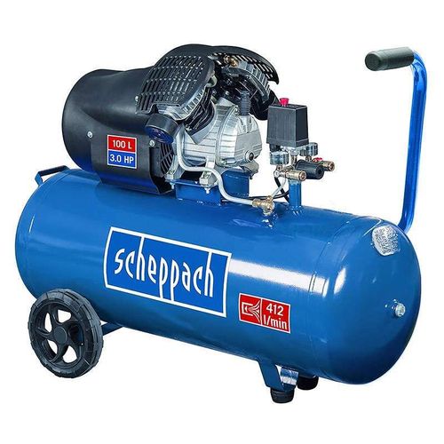 Compresseur 100l  Deux Cylindres 2200w Scheppach Hc100dc