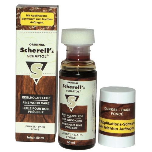 Scherell S Schaftol Dark, Bouteille Avec Une ponge D'application | 50 Ml | 23816