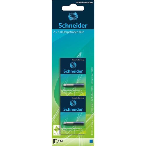 Schneider Cartouche Roller 852 Bleue Blister 2x5 Pices