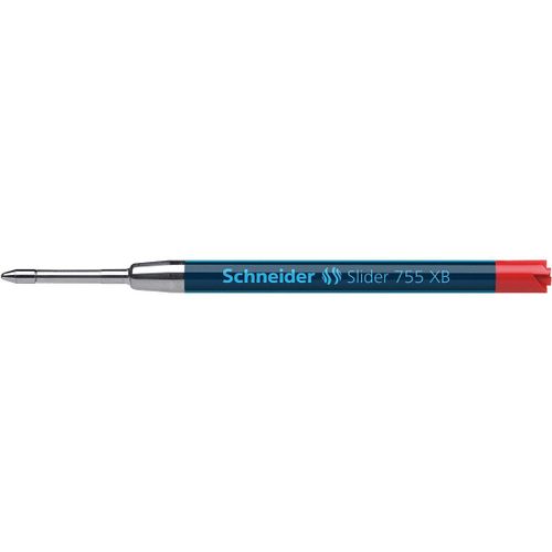 Schneider Slider 755 Lot De 10 Recharges Gantes Avec Technologie Viscoglide Pour Stylos  Bille Schneider Rave/Contrast/K20 Icy Colors/Haptify/Office Encre Rouge