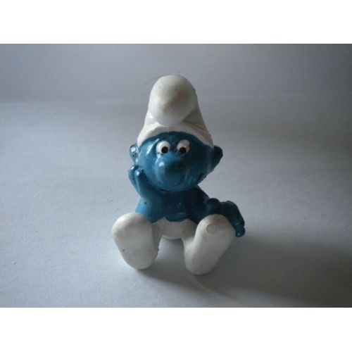 Schtroumpf Assis Ancien Modle Collection Figurine Schtroumpfs Smurf Schtroumpfette