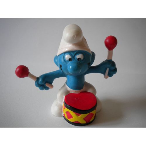 Schtroumpf Avec Tambour  Ancien  - Smurfs