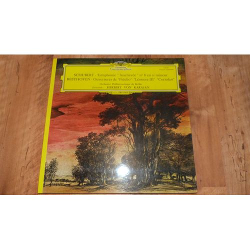 Schubert Symphonie Inacheve N8 En Si Mineur-Beethoven Ouvertures De Fidelio-Lonore 3-Coriolan - Herbert Von Karajan