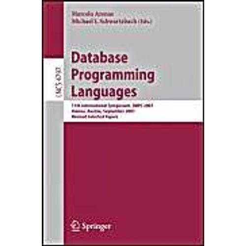 Database Programming Languages    Format Broch 