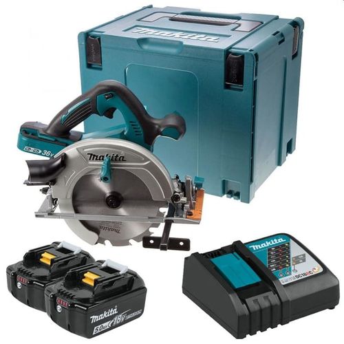 Scie Circulaire 36v 190mm (2x5,0 Ah) Dans Coffret Makpac - Makita Dhs710rtj