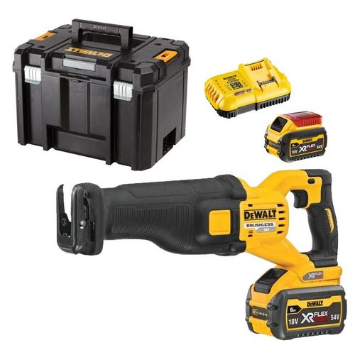 Scie Sabre 2.0 Xr Flexvolt 54v 2ah Li-Ion Brushless Dewalt - 2 Batteries - Coffret Tstak - Dcs389t2-Qw