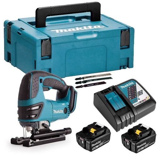 Scie Sauteuse 18v Li-Ion (2x5,0 Ah) En Makpac - Makita Djv180rtj