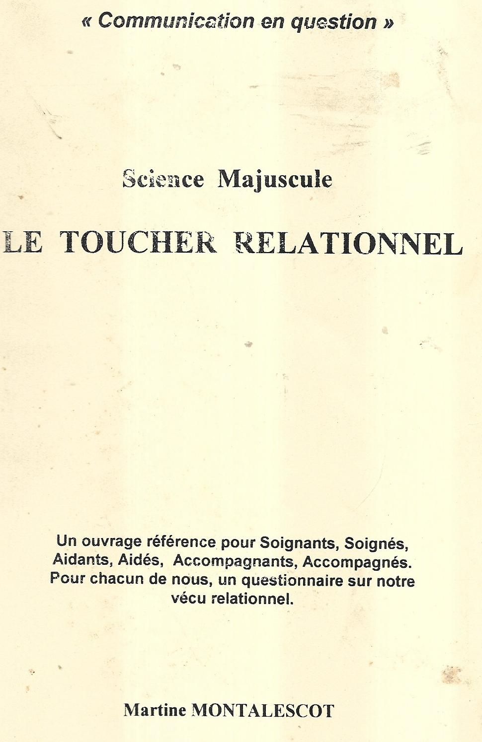 Science Majuscule Le Toucher Relationnel Rakuten