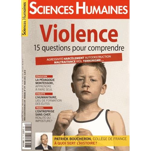 Sciences Humaines N 279, Mars 2016 - La Violence En 15 Questions   de Hlose Lhrt 