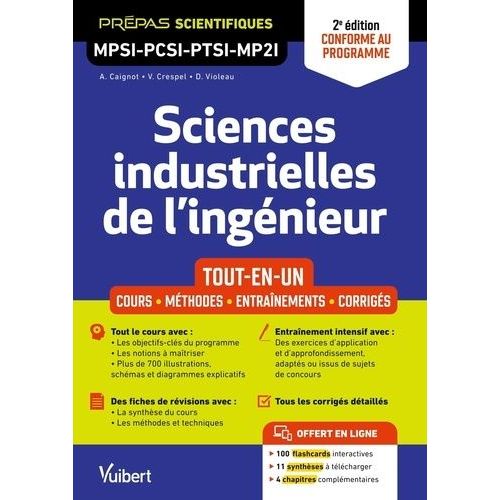 Sciences Industrielles De L'ingnieur Mpsi-Pcsi-Ptsi-Mp2i - Tout-En-Un   de Caignot Alain  Format Grand Format 
