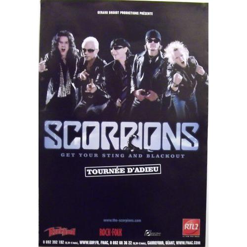 Scorpions - Get Your Sting And Blackout - Affiche / Poster Envoi En Tube