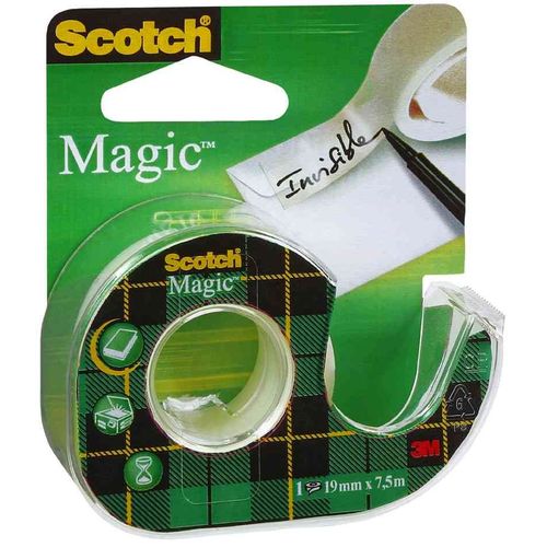 Scotch Ruban Adhsif Magic 810, Invisible, En Devidoir 19mm X 7,5 M
