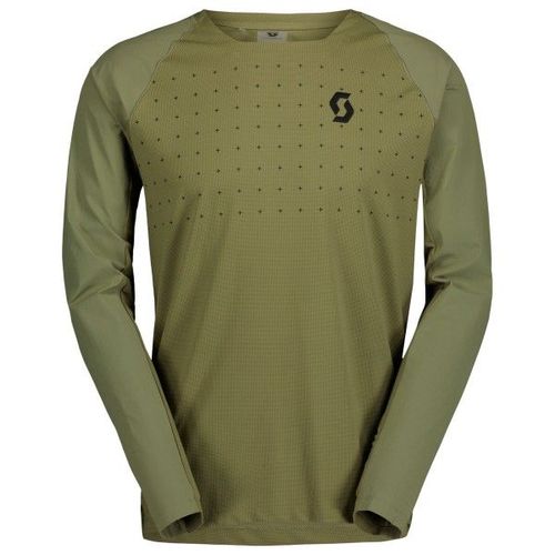 Scott - Tee Trail Vertic Pro L/S - Maillot De Cyclisme Taille Xxl, Vert Olive