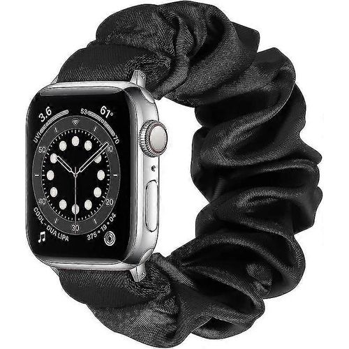 Scrunchies Compatible Avec Apple Watch Band 38mm 40mm Elastic Pattern Print Band Compatible Avec Apple Watch Series 7 6 5 4 3 2 1 Se