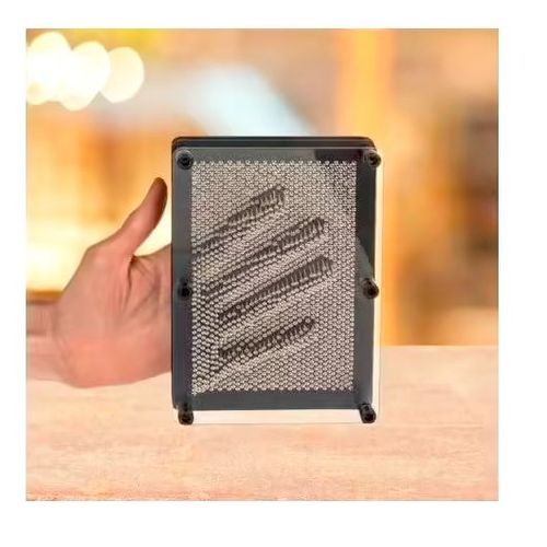 Sculpture En Clous 3d Pointe Plate Sans Danger Annes 80/90 phmre Metal Pin Art Gadget 18x12x3cm Rtro Reprodui Formes Doigts Main Mug Stylo Ou Autre Cadre Cloute Dessin Oeuvre Personnel Bureau