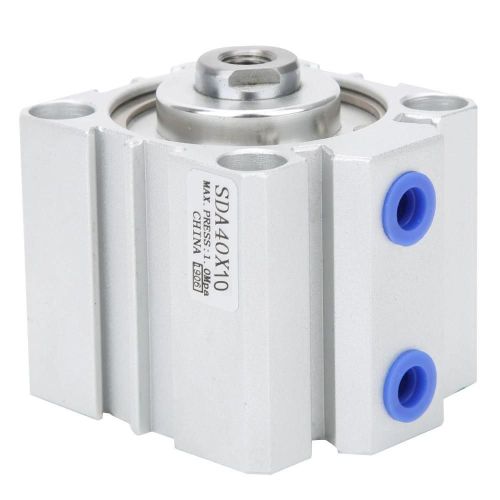 Sda40 Cylindre D'air Mince En Alliage D'aluminium Composants Pneumatiques  Double Action 10/15/20mmsda40x10