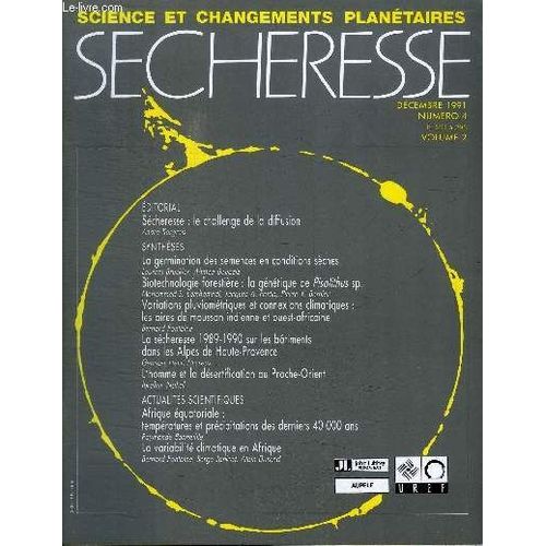 Secheresse N4 Volume 2 - Scheresse : Le Challenge De La Diffusion, La Germination Des Semences En Conditions Sches, ...   de COLLECTIF