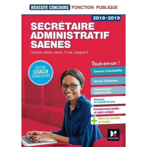 Secrtaire Administratif/Saenes - Concours Externe, Interne, 3e Voie, Catgorie B    Format Grand Format 