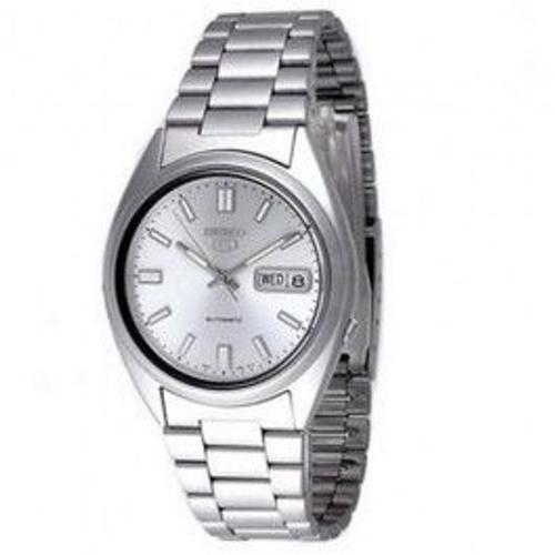 Seiko 5 Gents Automatic Stainless Steel White Dialday Date