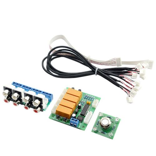 Slecteur de Signal d'entre Audio, relais  4 voies, commutation Rca, panneau de slection d'entre Audio avec bouton de commutation pour amplificateurs