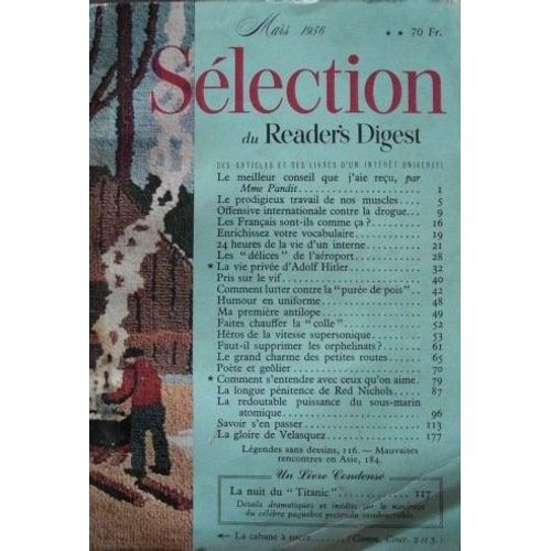 Selection Reader S Digest . Mars 1956 Adolf Hitler . Red Nichols . Velasquez