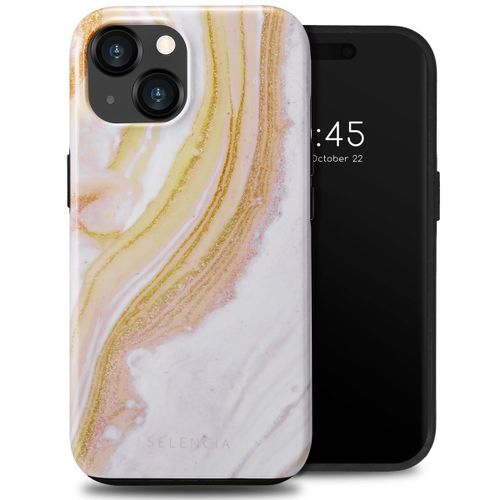 Selencia Coque Arrire Vivid Iphone 15 Chic Marble Gold