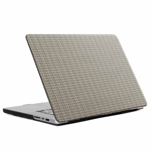 Selencia Coque tisse MacBook Pro 16 pouces (2021) / Pro 16 pouces (2023) M3 chip A2485 / A2780 / A2919 Taupe