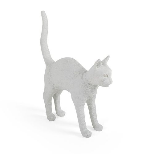 Seletti Lampe De Table Chat Cat Lamp Jobby (White - Rsine)