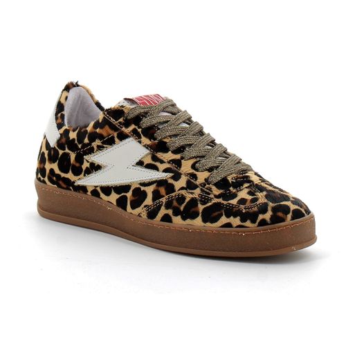 Semerdjian - Basket Mode  Lacet Pour Femme Leopard - Blanc - 41