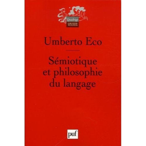 Smiotique Et Philosophie Du Langage    Format Broch 