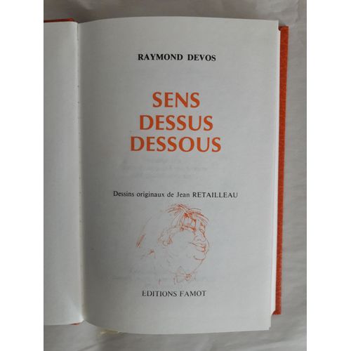 Sens Dessus Dessous   de Raymond DEVOS  Format Beau livre 
