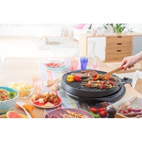 Barbecue lectrique 2 en 1 sur pied et de table Easy Grill