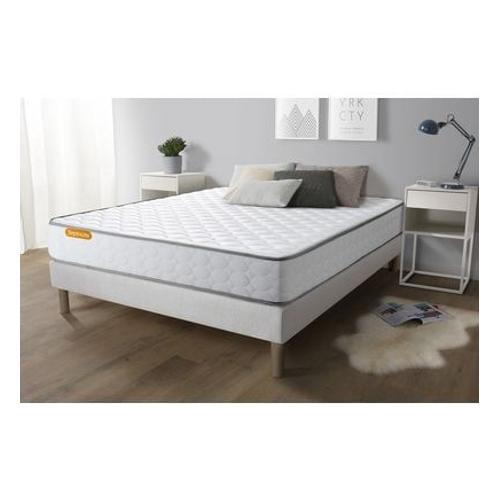 Sept Nuits - Matelas Memo MMoire De Forme 3 Zones De Confort  - Blanc