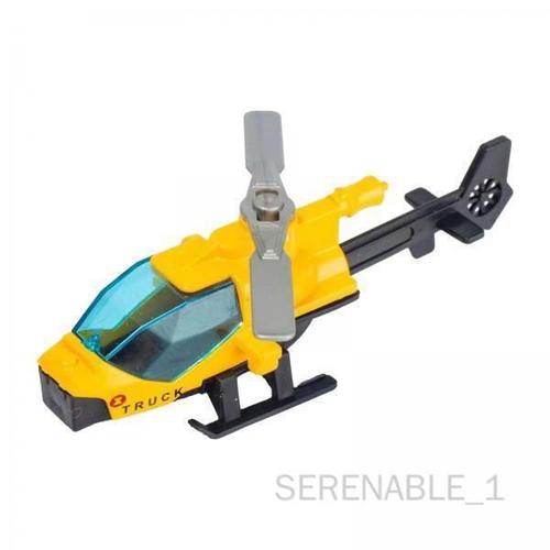 Serenable 5 Ornement D'hlicoptre En Alliage Moul Sous Pression Pour Enfants Et Adultes, Cadeau D'anniversaire, Jouet D'avion Jaune