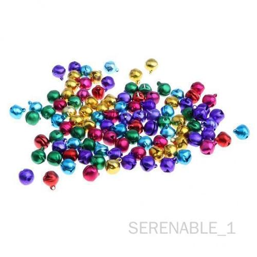 Serenable Cloches Colores, 5x100 Pices, Jouet Artisanal De Dcoration De Nol  Faire Soi-Mme, 8mm