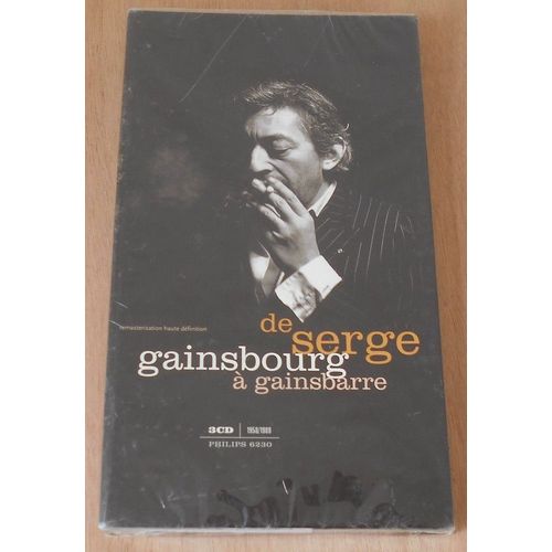 Serge Gainsbourg De Serge Gainsbourg A Gainsbarre Long Box 3 Cd