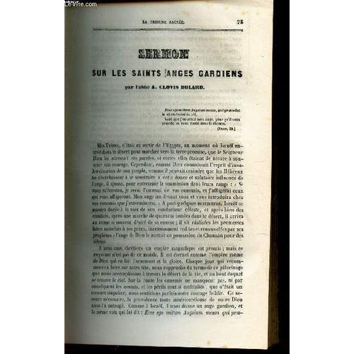 Sermon Sur Les Saints Anges Gardiens / Sermon Pour La Purification : Motifs De Dvotion Envers Marie / La Foi Victorieuse / 1er Discours Sur La Divinit De Jesus-Christ / Oraison Funbre De ...   de ABB CLOVIS BOLAR / ABB DAVID / ABBE COQUEREAU