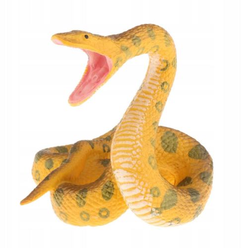 Serpent  Sonnettes Simulation Figurine En Plastique Modle Animal Python Dor