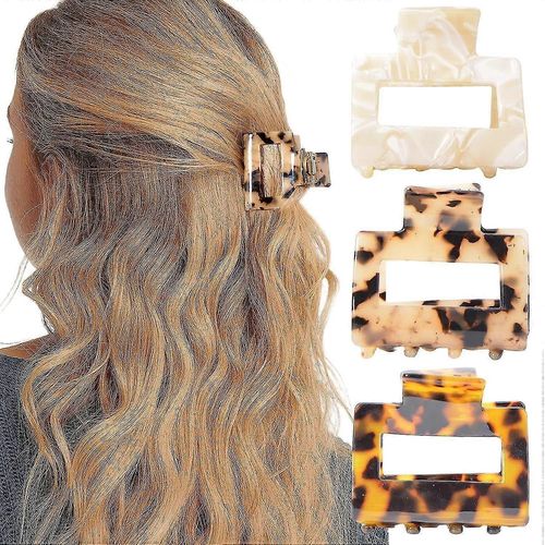 Serre-tte caille de tortue pour femmes et filles - Lot de 3 lastiques  cheveux motif lopard pour queue de cheval