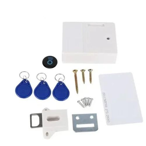 Serrure D'armoire Numrique De Scurit Cache Rfid,Mellocks lectroniques,Serrure  Capteur Invisible Pour Meubles De Garde-Robe,Lot De 2 Pices