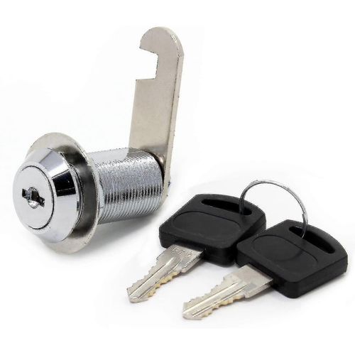 Serrure De Scurit De Bote Aux Lettres En Acier Inoxydable De 30 Mm Avec Cls Assorties, Serrure De Tiroir (Ensemble De 1 Pice, Argent)