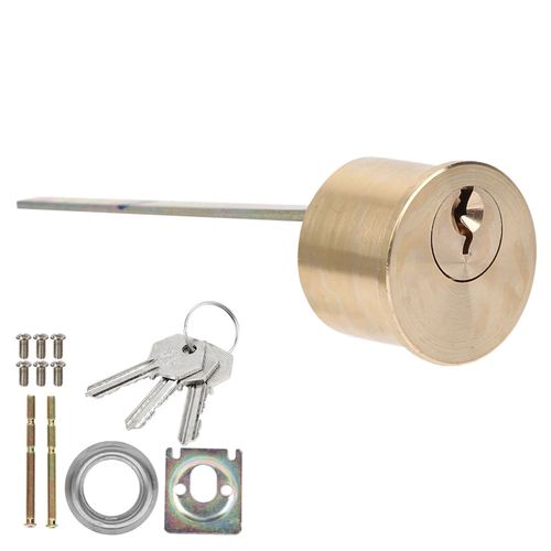 Serrure De Securite Ronde En Cuivre, Antivol, Pour Porte Interieure, Cylindre Mecanique Pour Portes De Securite En Fer Et Bois, Avec 3 Cles