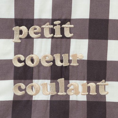 Serviette Bavoir Coton Bio* Marron