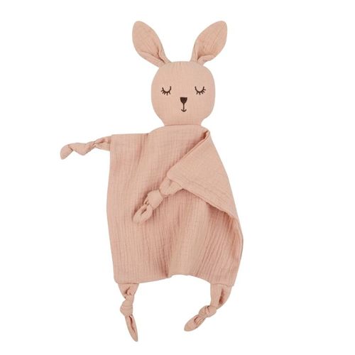 Serviette Confortable En Mousseline Pour Bb,Couverture En Coton Doux,Poupes De Couchage Pour,Animal,lphant,Ours,Lapin,Serviette Apaisante - Type Bunny -5