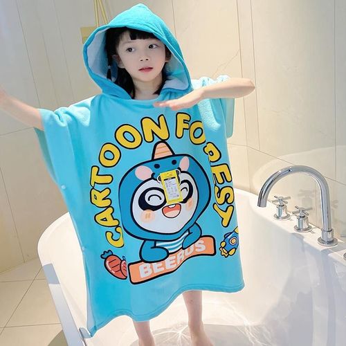 Serviette De Bain En Microcarence De Coton Pour Bb, Serviette De Plage  Capuche, Cape Pour Nouveau-N, Poncho Doux, Gant De Toilette Pour Enfants