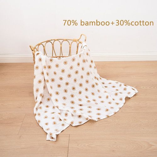 Serviette De Bain En Mousseline Coton Pour Bb,Couverture Douce Pour Fille Et Garon,Sac De Nuit,Serviette De Bain 120x110cm - Type Kb003-Bc30