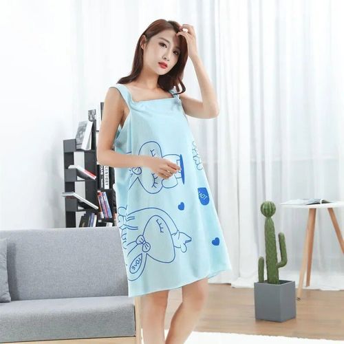 Serviette De Bain Portable Absorbante Pour Femme,Serviette De Bain,Peignoir,charpe Douce,Poitrine Ronde,Pyjama Sexy,Lapin D'amour