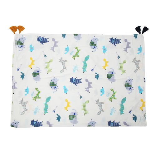 Serviette De Bain Pour Bebe, Couverture D'emmaillotage Unisexe Douce Pour Nouveau-Ne, Motif Animal Heureux