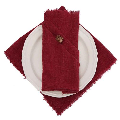 Serviette De Nol En Gaze De Coton Rtro Rouge,Torchon,Fte De Mariage,Dcor De Table,Fraises,Serviettes Minrales,32x32cm,24 Pices